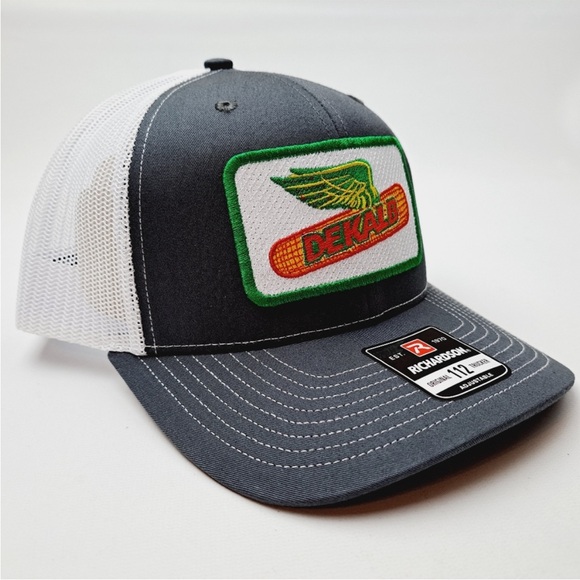 Dekalb Richardson 112 Trucker Cap Hat Mesh Snapback Textured Patch - Picture 2 of 4
